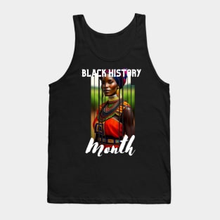 Black history month cute graphic design artwork Tank Top